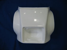 TDF37  Tête de Fourche CF87 avec Trou Phare Rectangle